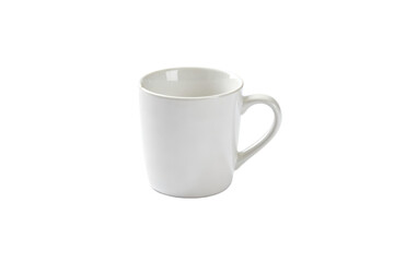 Obraz premium A clean white ceramic coffee mug for daily use