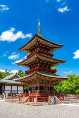 Naklejka premium 千葉県成田市 成田山新勝寺 三重塔