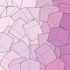 Purple background from cubes. Background template. eps 10