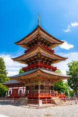 Fototapeta premium 千葉県成田市 成田山新勝寺 三重塔