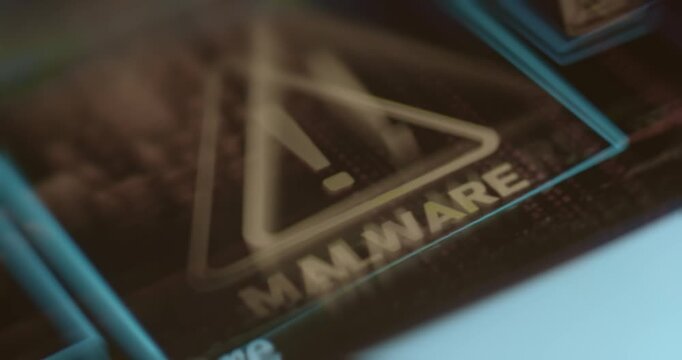 Warning message of a Malware infection