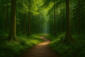 jalan setapak Di Hutan