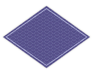 青海波柄のフレーム、正月、新年、吹き出し、装飾