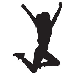 People Happy Silhouette Design Vector