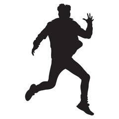 People Happy Silhouette Design Vector