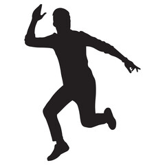 People Happy Silhouette Design Vector