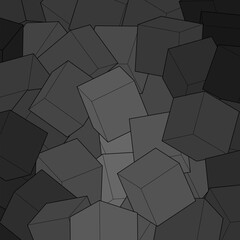 Geometric gray background. Cubes. Template, layout eps 10