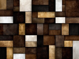 Patterns and textures of wood and metal in a design