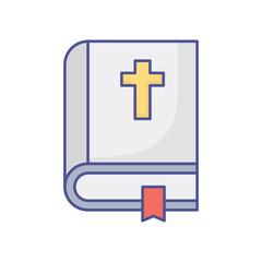 Obraz premium Bible Vector icon which can easily modify or edit