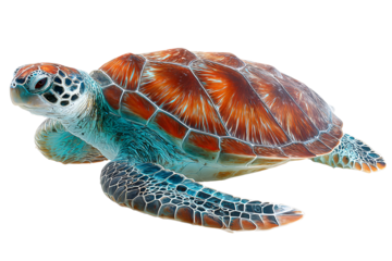 turtle isolated on white background