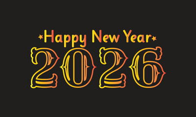 Fototapeta premium Happy new year 2026