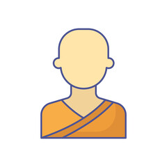 Buddha Vector icon which can easily modify or edit