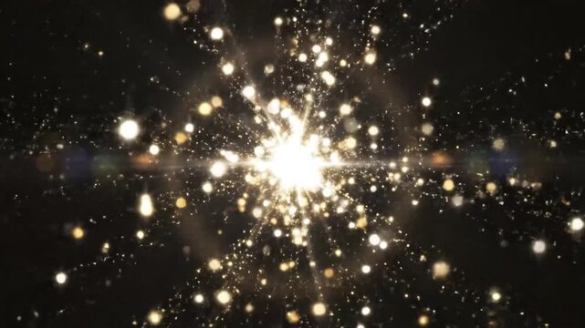 Brilliant celestial explosion stars and light