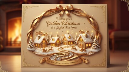 Celebrate the Miracle of Christmas - Traditional Religious Holiday Greeting Card - Wishing You a Season Filled with Faith, Hope, and Divine Love