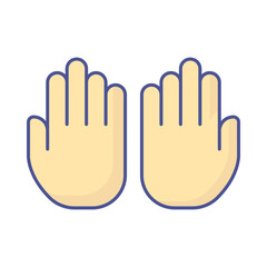 Obraz premium Praying Hands Vector icon which can easily modify or edit