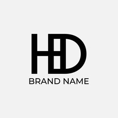 hd, h8d INITIAL logo for company