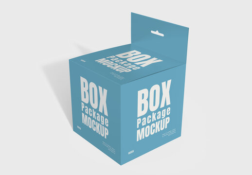 Editable Packaging Box Mockup