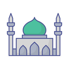 Mosque Vector icon which can easily modify or edit