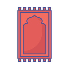 Prayer Mat Vector icon which can easily modify or edit