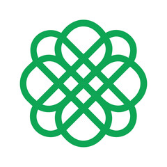 endless knots in single continuous line.