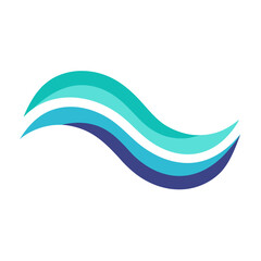 flowing waves in calming colors