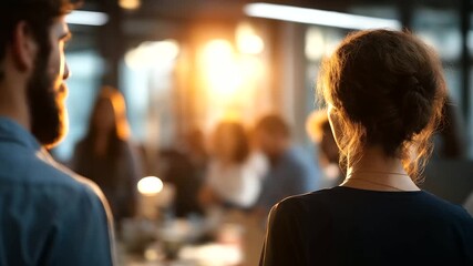 Faceless corporate teamworking colleagues in modern office defocused workspace background with windows collaborative work environment professional teamwork business office atmo