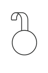 Simple outline periscope used for underwater observation