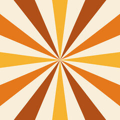 radiating lines in vintage 1970s colors