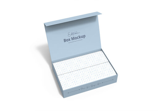 Editable Open Box Mockup Template