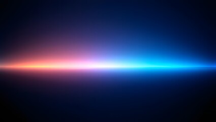 Fototapeta premium Vibrant neon light streak across dark background