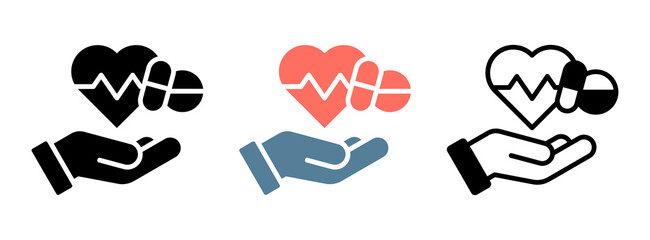 Therapy Icon Collection Set  Glyph & Mixed Style  