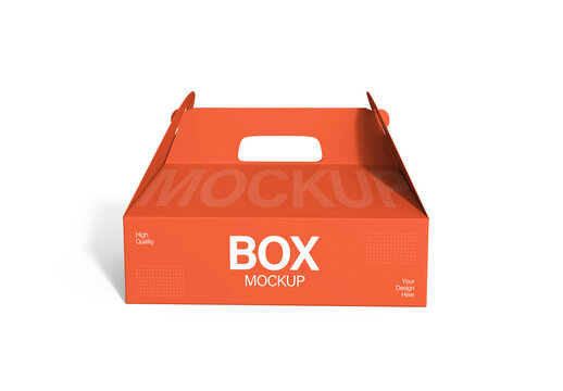 Editable Packaging Box Mockup