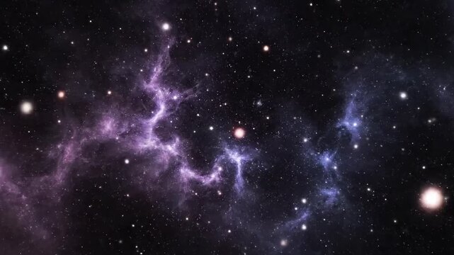 Cosmic tapestry with radiant celestial orb