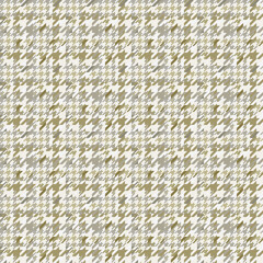 Houndstooth Tweed plaid pattern beige, vintage . Seamless pixel textured tartan check vector print for dress, jacket, trousers, scarf, other modern spring autumn winter fashion fabric design, textile