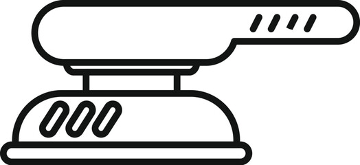 Handheld electric sander icon for polishing and grinding surfaces