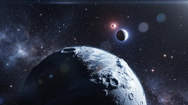 Craters cosmic dance moonlit ballet