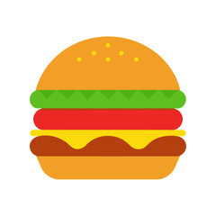 burger vector clip art for web and graphic design