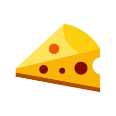 cheese slice vector clip art for web and graphic design