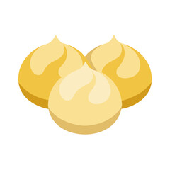 Vector Clip Art Dumplings on White Background for Web and Graphic Design