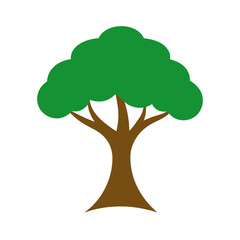 Vector Clip Art Fantasy Tree on White Background for Web and Graphic Design