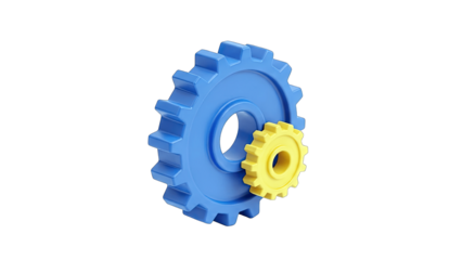Gears Interlocking: Teamwork and Collaboration Concept