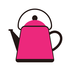 Fototapeta premium Vector Clip Art Kettle on White Background for Web and Graphic Design