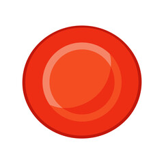 vector clip art plate on white background for web and graphic design