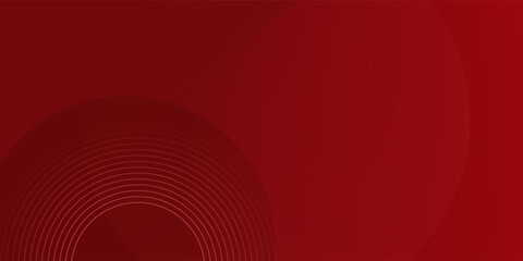 Modern red circle background with dynamic shapes composition vector abstract simple modern