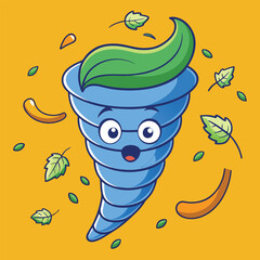 Funny cartoon vegetable characters including a tomato and apple are designed as a vibrant nature food vector illustration and drawing art icon