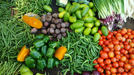 Fresh winter vegetables of India.