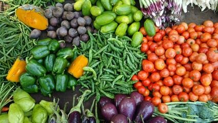 Fresh winter vegetables of India.
