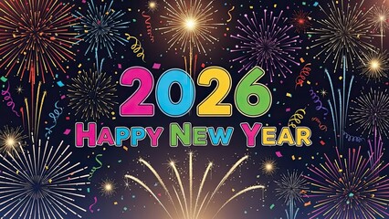 Happy New Year 2013 celebration card with gold vector star decoration and night fireworks design