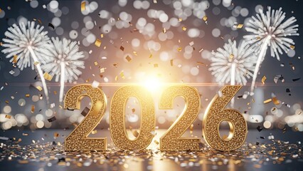 Happy holiday season card vector illustration design with gold snowflake and star for a new year celebration