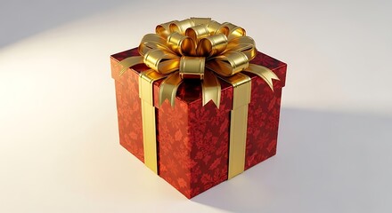 gift box with red ribbon